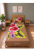 Hand Painted Rayon Bedsheet Set Single Size